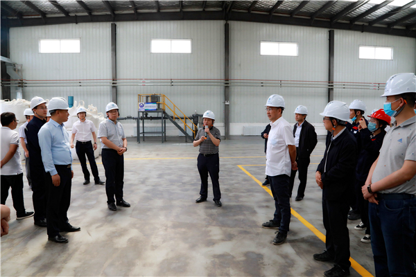 CG电子游戏集团复工复产促增添项目观摩聚会与会职员走进大秦国源三秦环保秦邦园区在榆项目