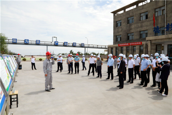 CG电子游戏集团复工复产促增添项目观摩聚会与会职员走进大秦国源三秦环保秦邦园区在榆项目