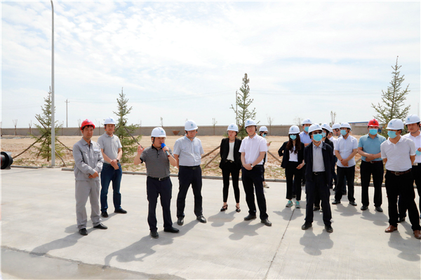 CG电子游戏集团复工复产促增添项目观摩聚会与会职员走进大秦国源三秦环保秦邦园区在榆项目