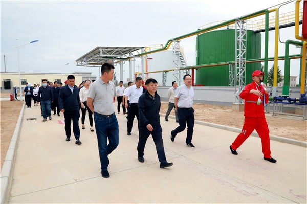 CG电子游戏集团复工复产促增添项目观摩聚会与会职员走进绿色能源公司油气公司水情形公司陕北片区项目