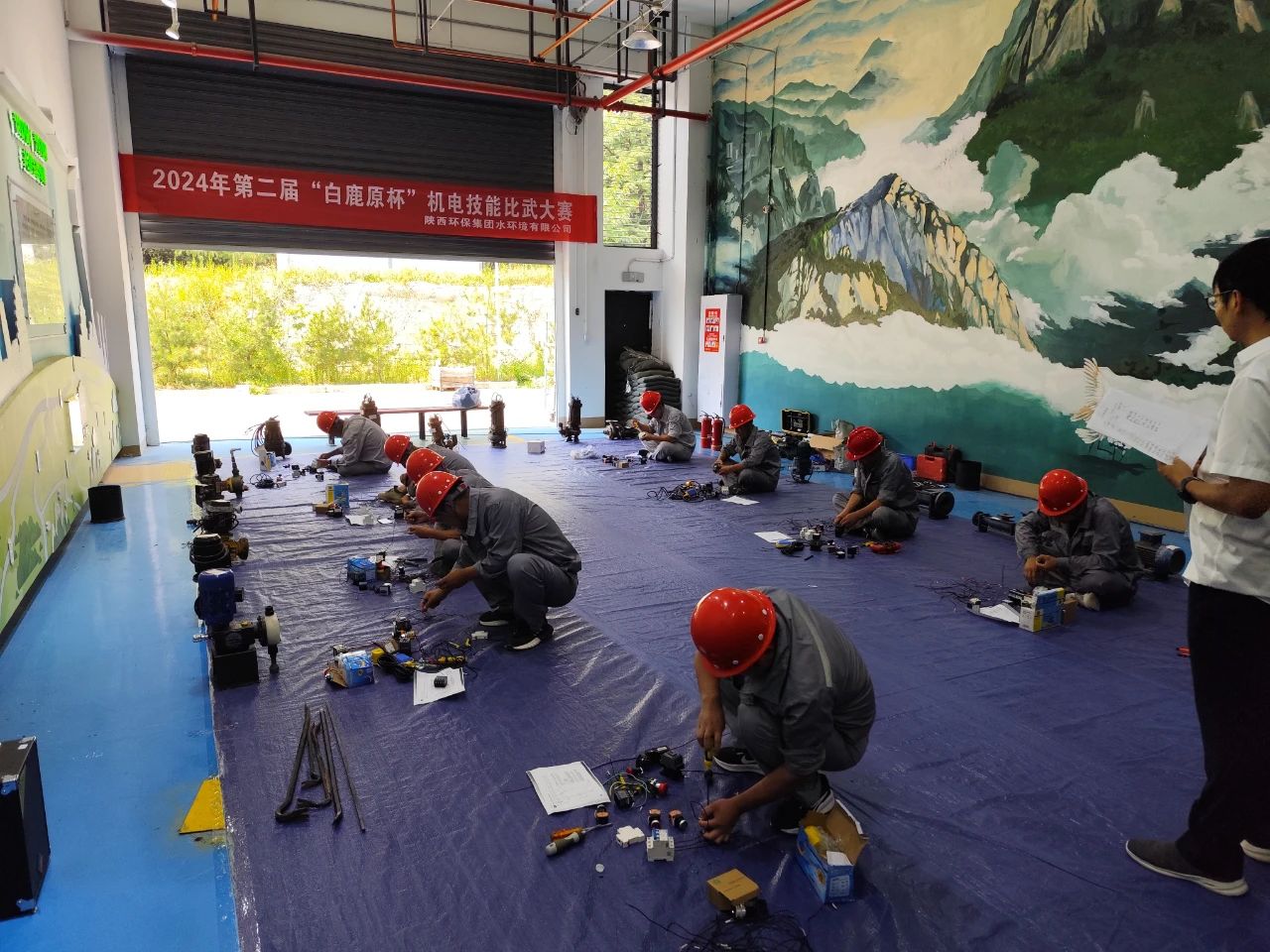 水情形公司：：以赛促学提手艺